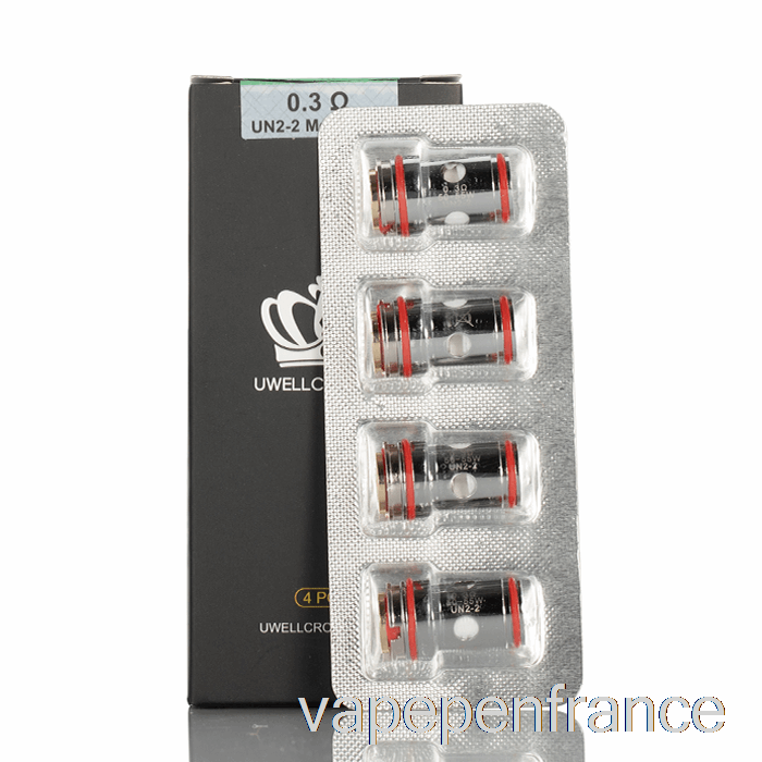 Uwell Couronne 5 Bobines De Remplacement 0,3ohm Un2-2 Bobines à Double Maille Stylo Vape